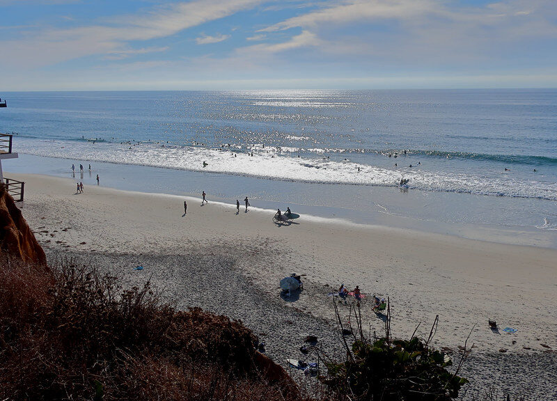 Moonlight State Beach Park, view from the overlook