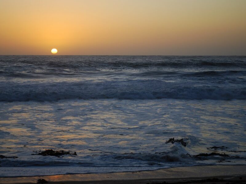 Half Moon Bay State Beach sunset