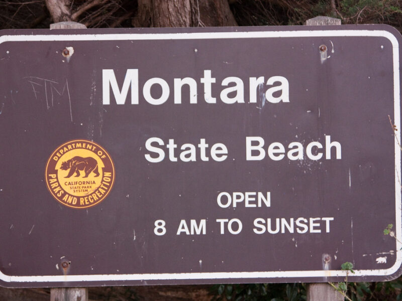 Montara State Beach - Sign