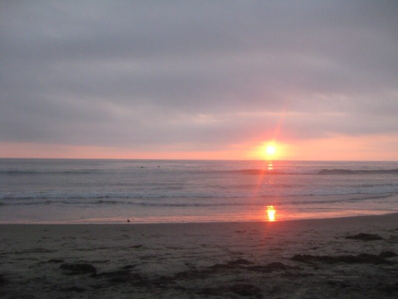 Sunset at San Elijo State Beach