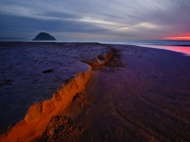 Morro Strand State Beach at Sunset