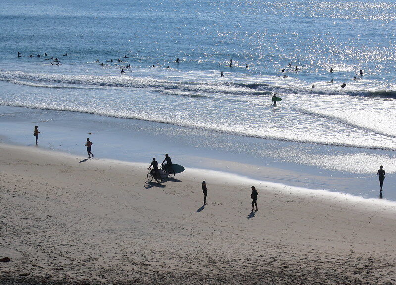Moonlight State Beach Park, view from the overlook