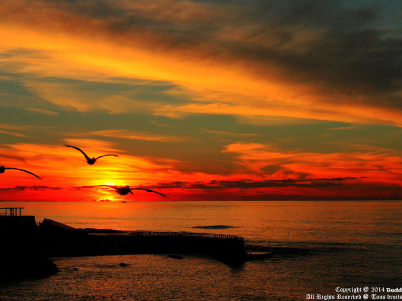 Sunset at La Jolla Cove